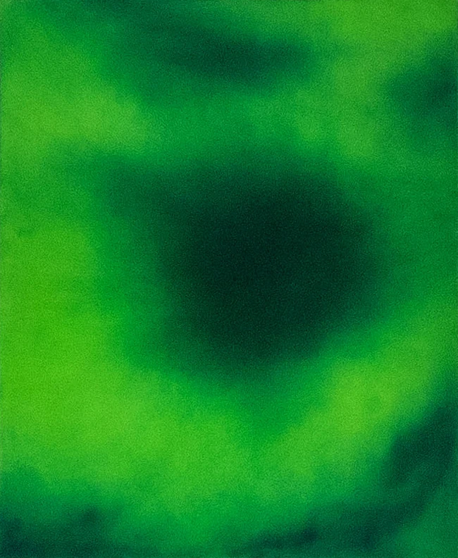 Lucifer, 2024, oil on canvas, 100 × 81 cm.