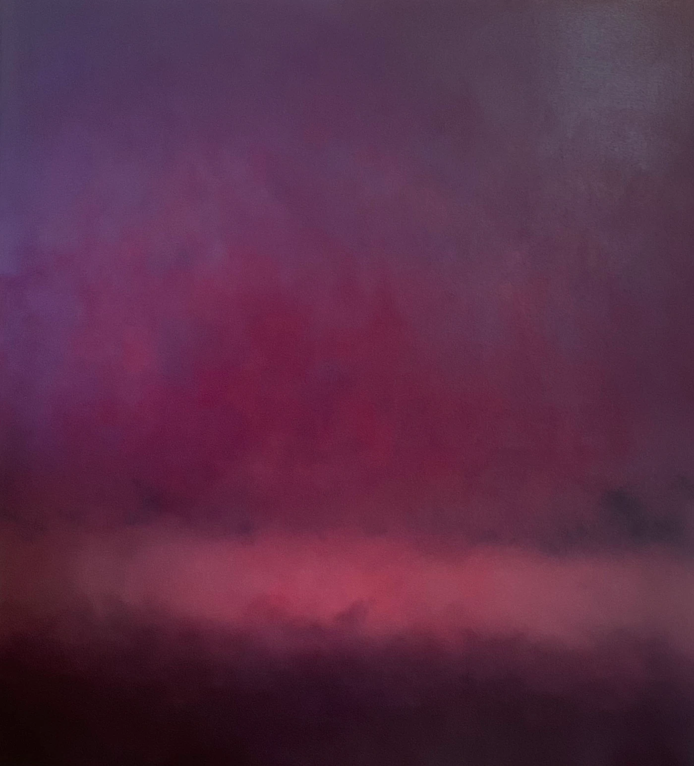Le temps passe sous la paupière, 2026, oil on wood, 130 × 120 cm