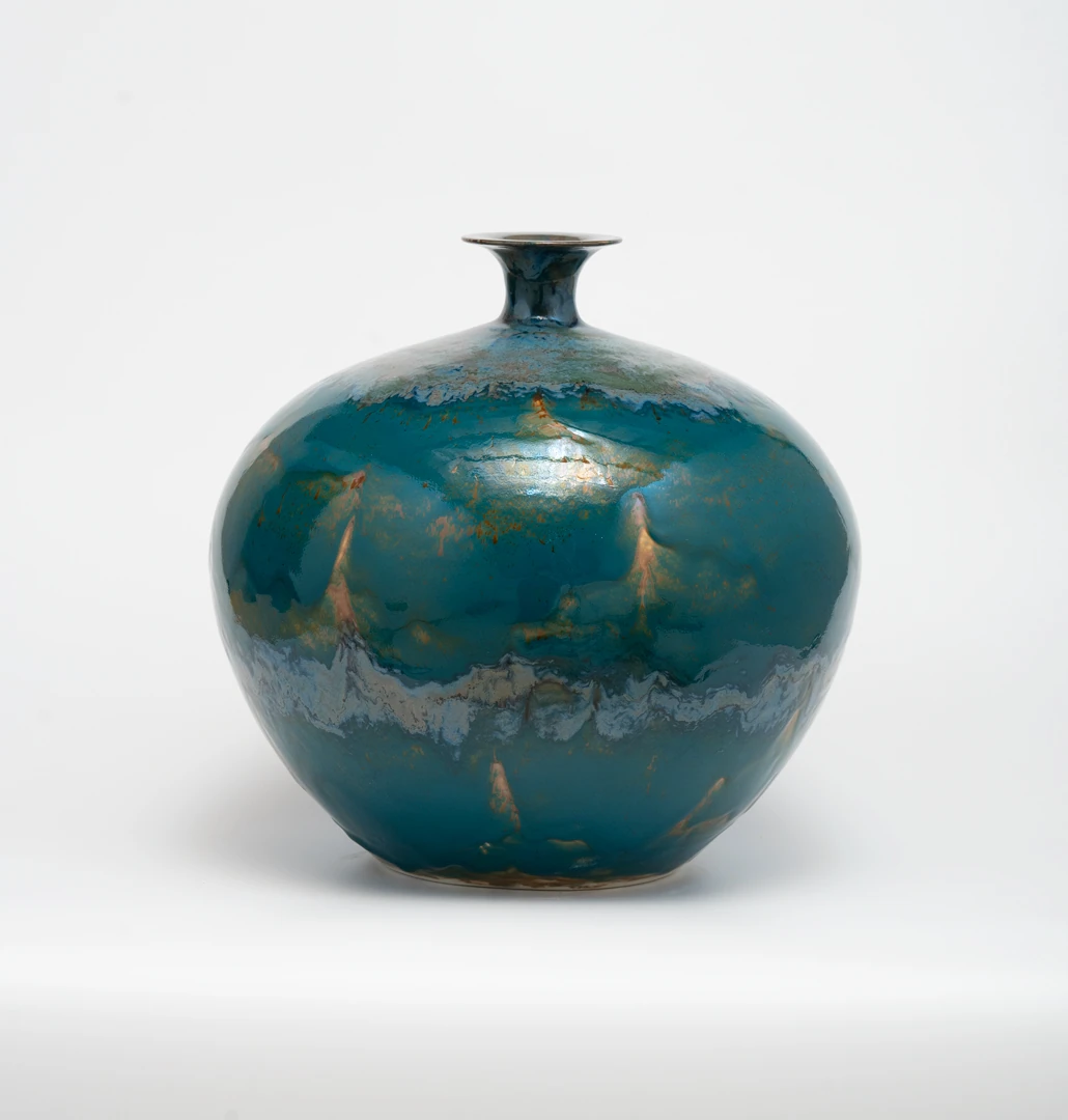 Planets Earth, 2024, glaze on porcelain, 35 × 35 cm