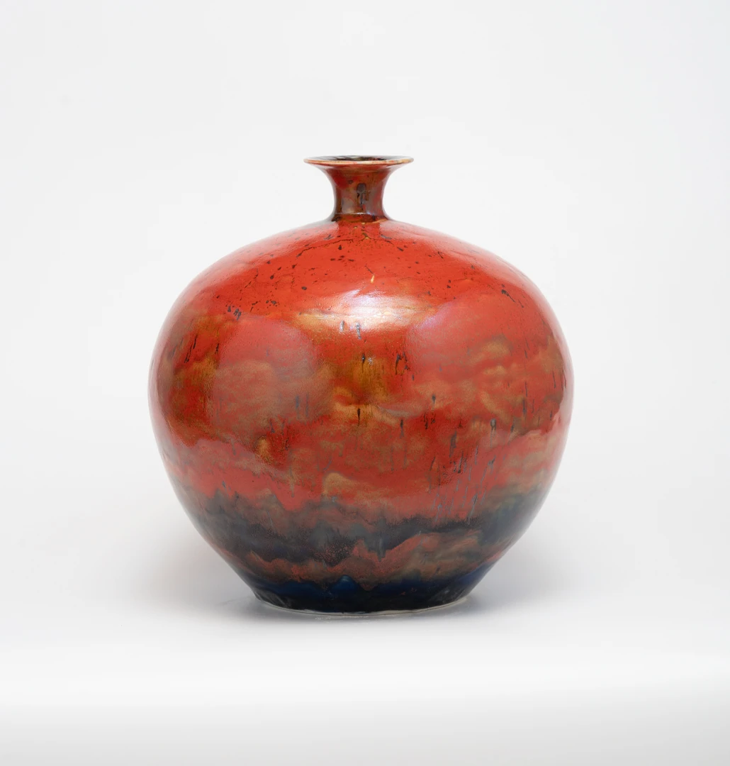 Planets Mercury, 2024, glaze on porcelain, 35 × 35 cm