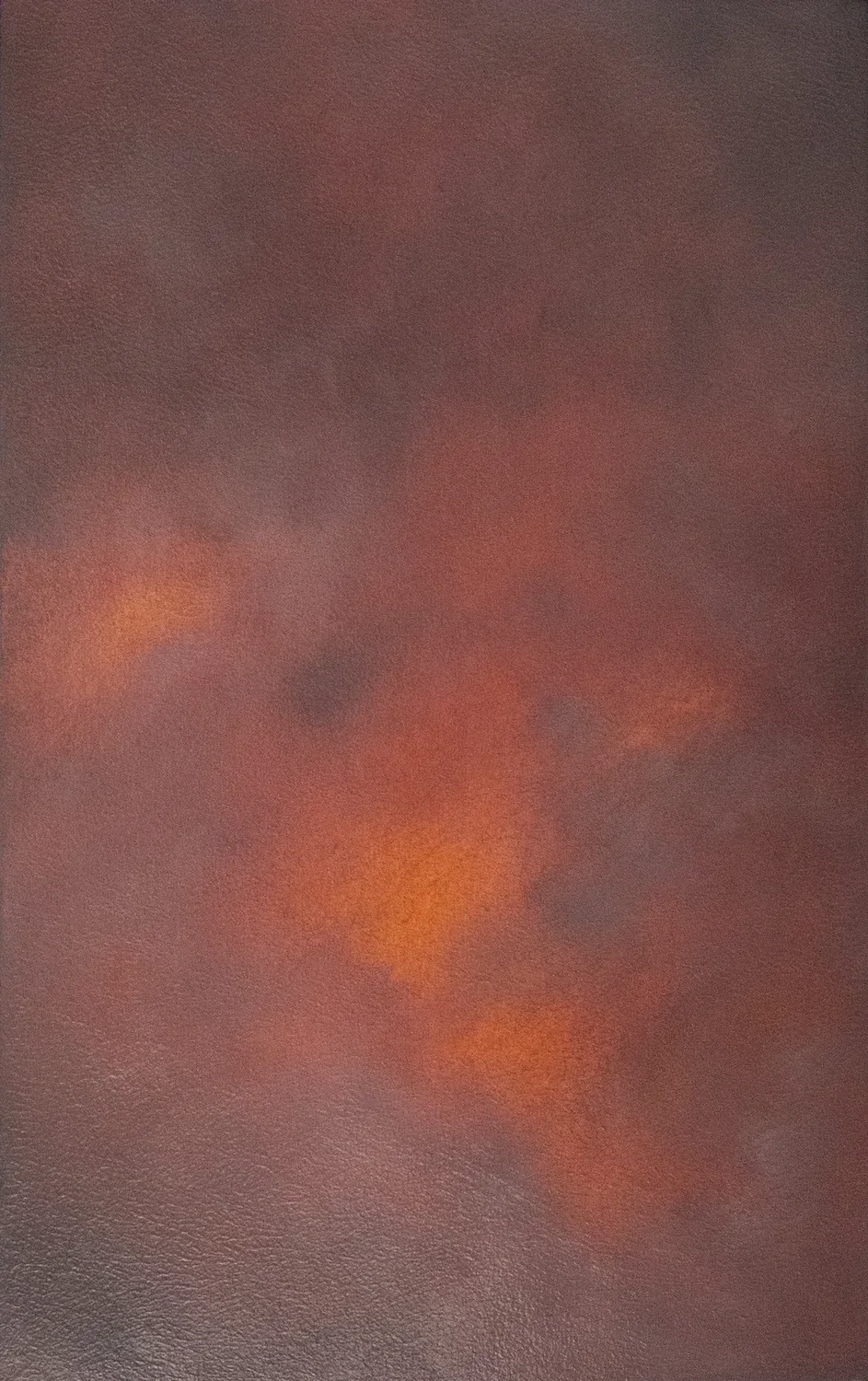 Tempêtes des Cieux IV, 2026, oil on wood, 40 × 25 cm