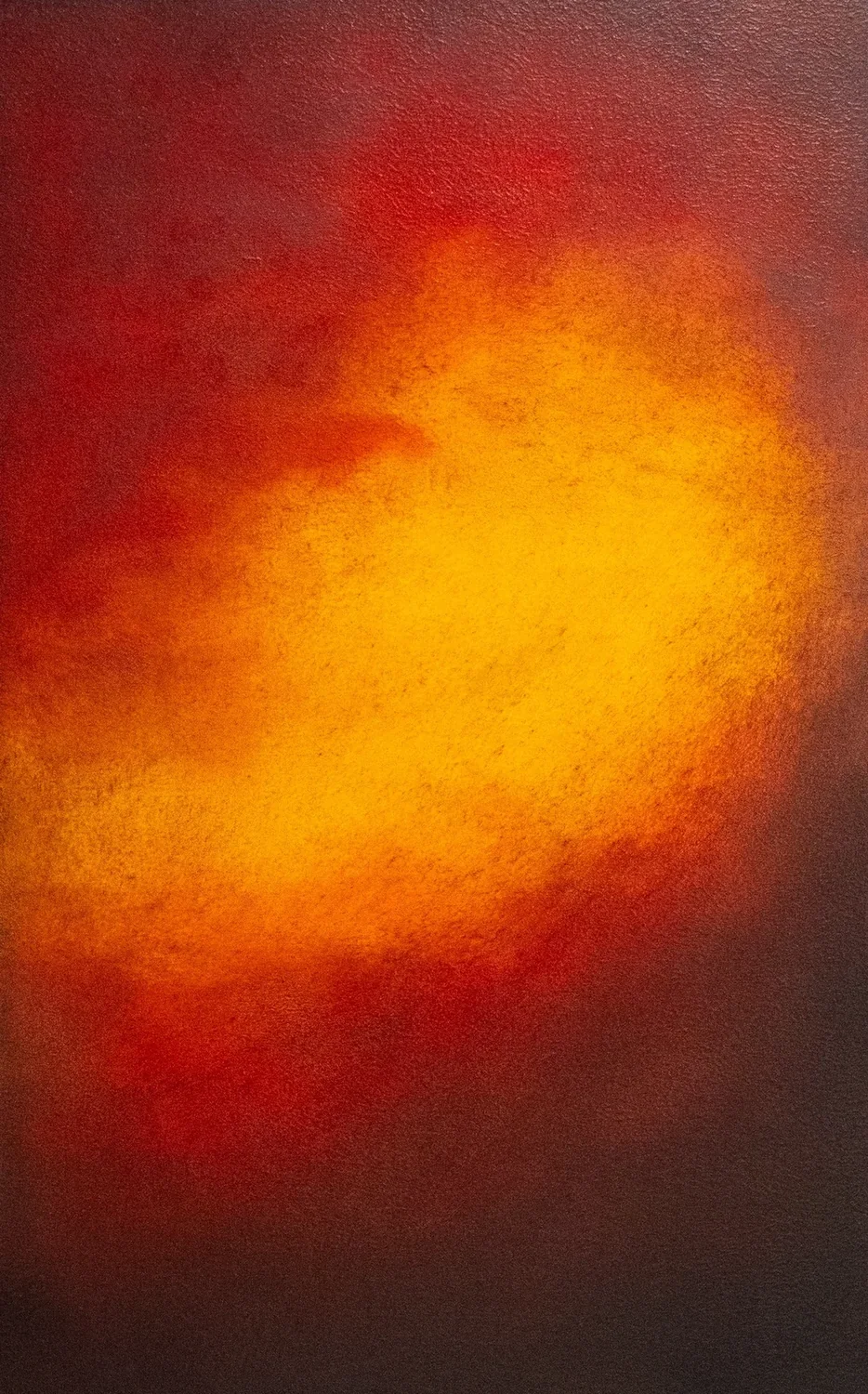Tempêtes des Cieux IX, 2026, oil on wood, 40 × 25 cm