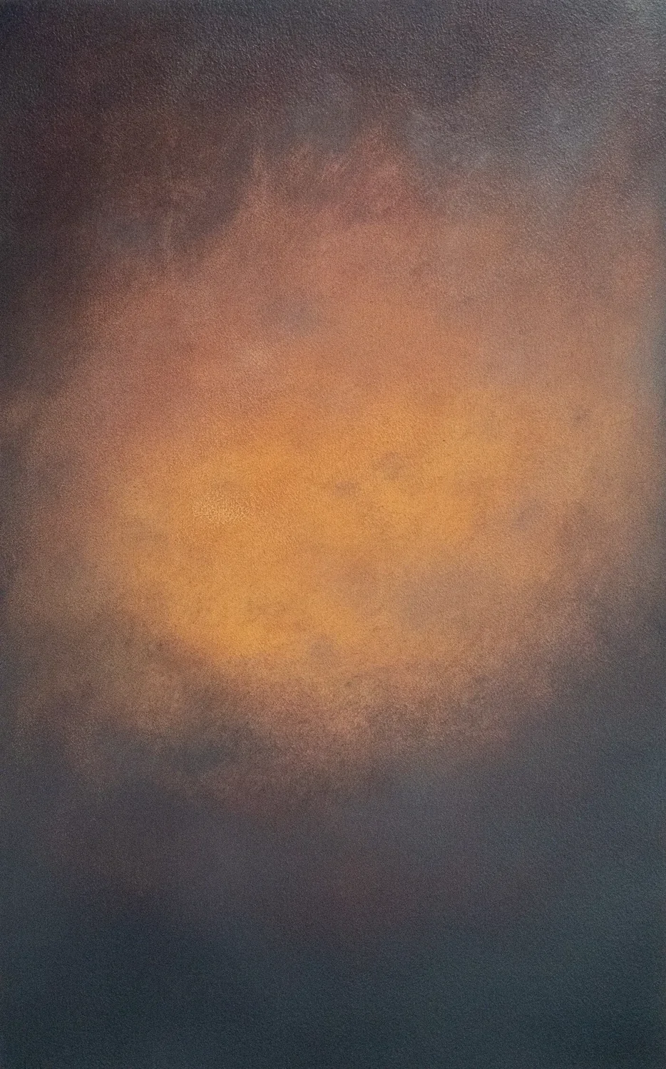Tempêtes des Cieux VIII, 2026, oil on wood, 40 × 25 cm