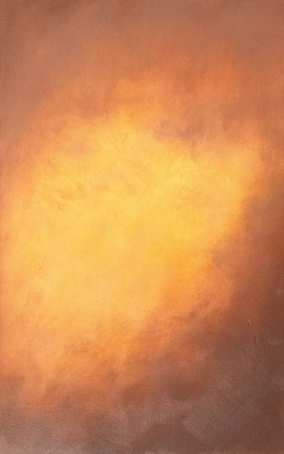 Tempêtes des Cieux XI, 2026, oil on wood, 40 × 25 cm